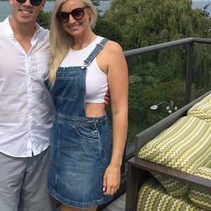 Overalls jumper denim dress